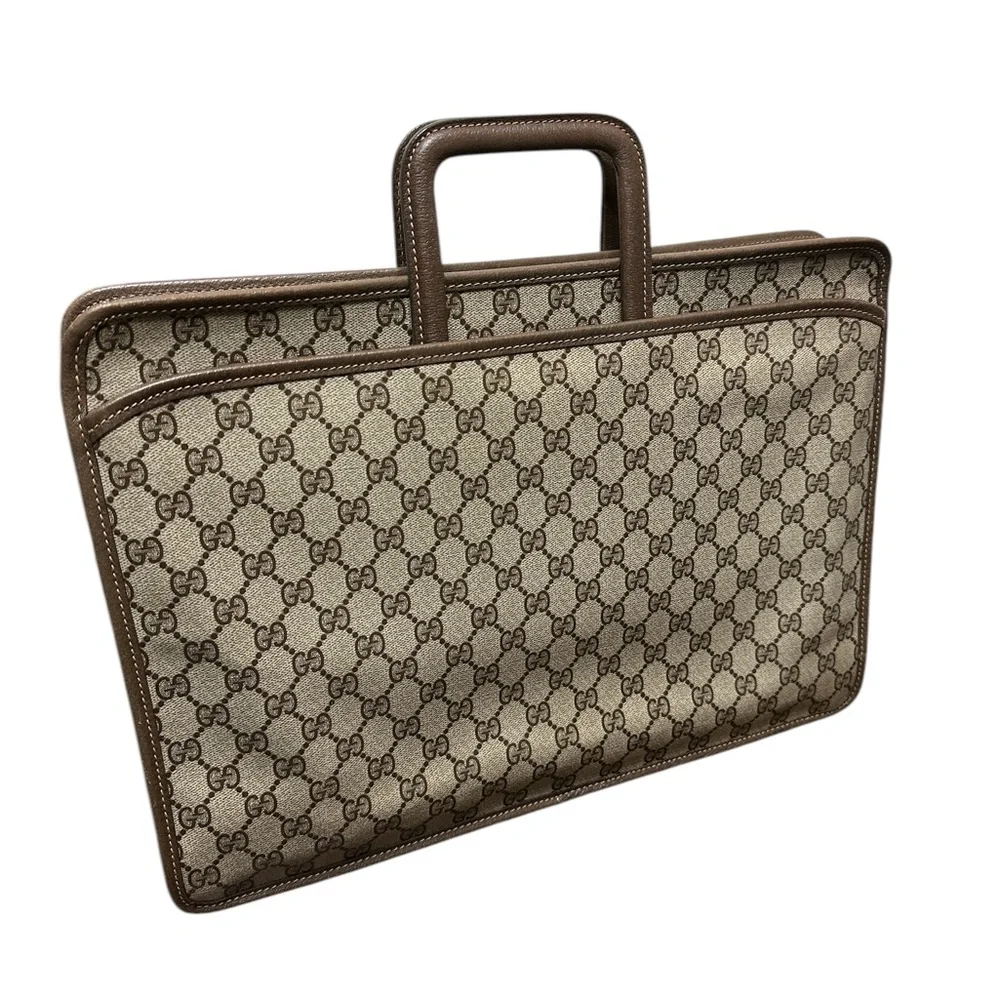 Vintage GUCCI GG attaché/briefcase